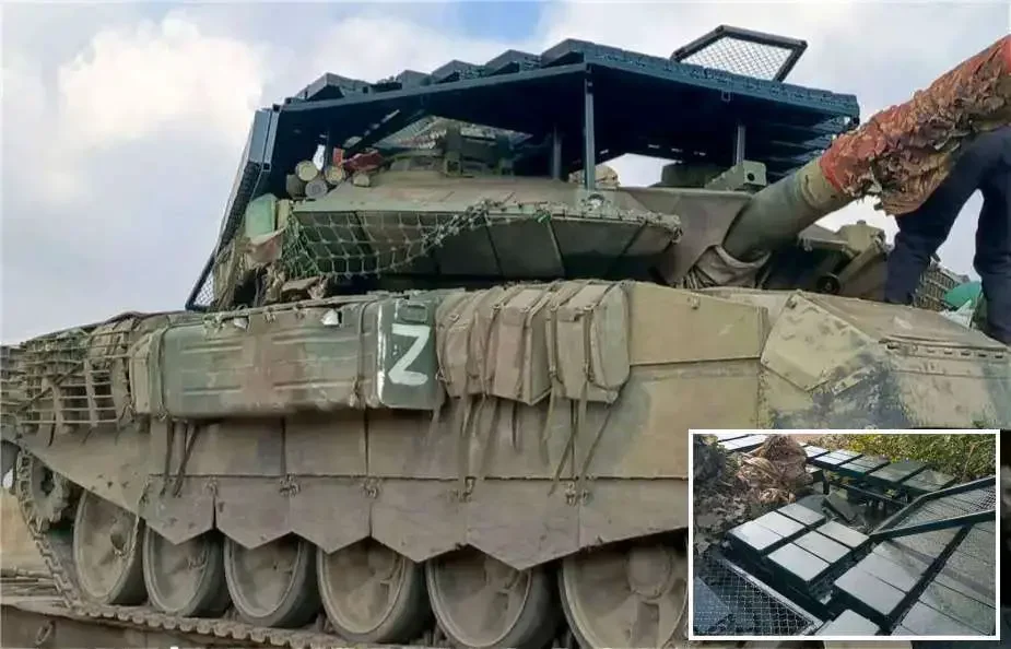 Military vehicle with factory-installed cage armor protection
