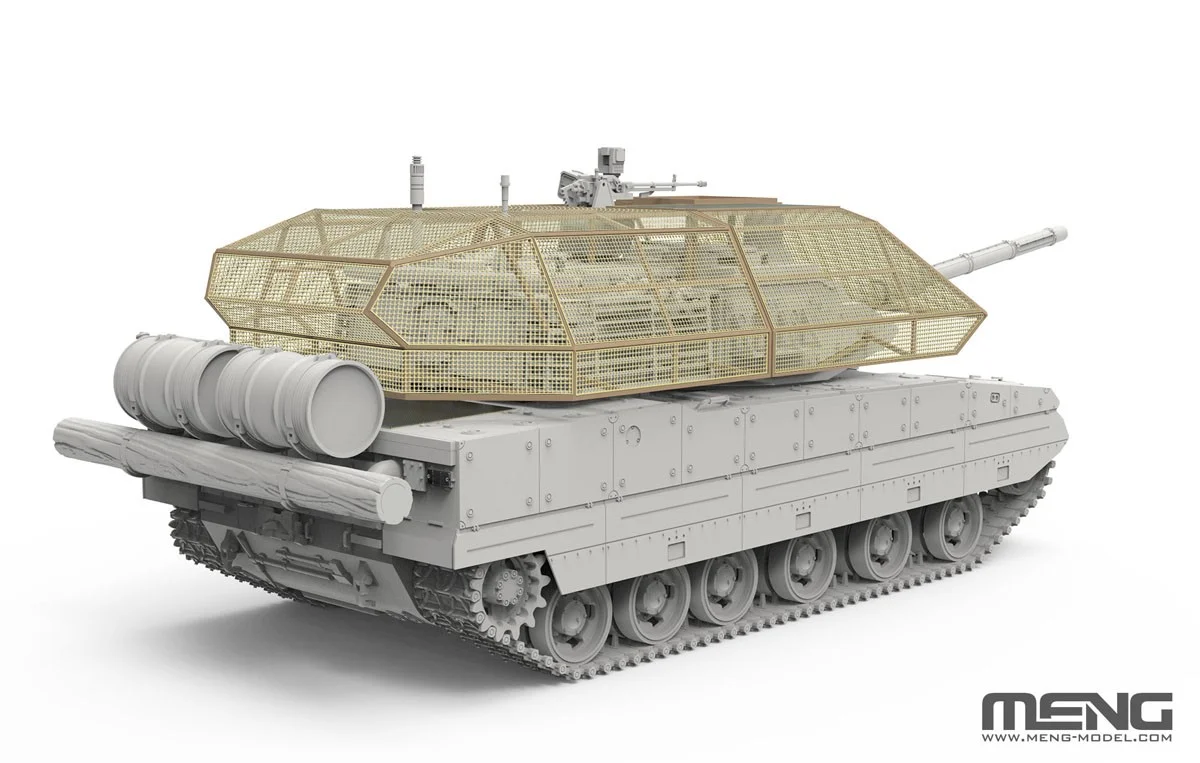 T-72 cope cage anti-drone armor complete assembly